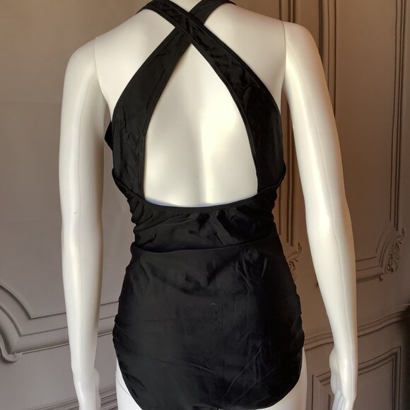 **Bsubseach** Swimsuit One Piece Criss Cross Back Tummy Control Bathing Suit 2XL - Picture 3 of 6